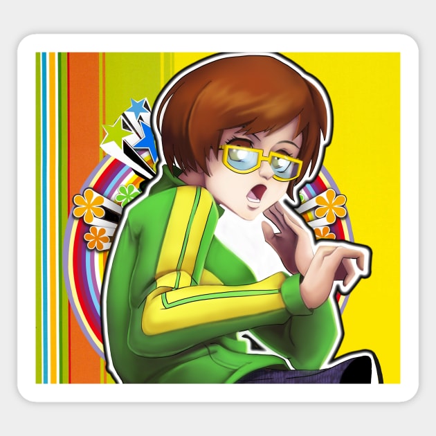 Persona 4 Chie Satonaka Sticker by buffalotrident